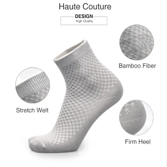 Solid Color Double-Needle Men′s MID-Tube Business Sports Socks