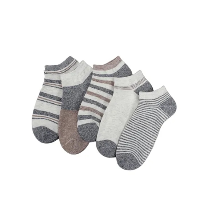 Summer Anti Bacterial Mens Colorful Marl Short Basic Casual Breathable Cool Cotton Stripe Argyle Trainer Liner Socks
