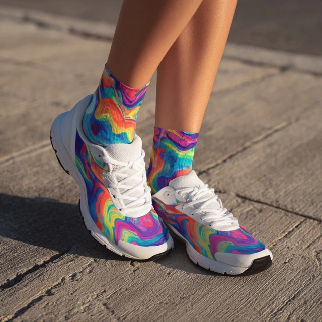Custom Design Your Own Performance Running Socks Sports Socks for Fitness and Training
