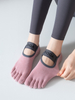 reseller Professional Women Yoga Sock Silicone Anti-slip Ballet Pilates Socks Women Backless Breathable Bandage Yoga Sport 