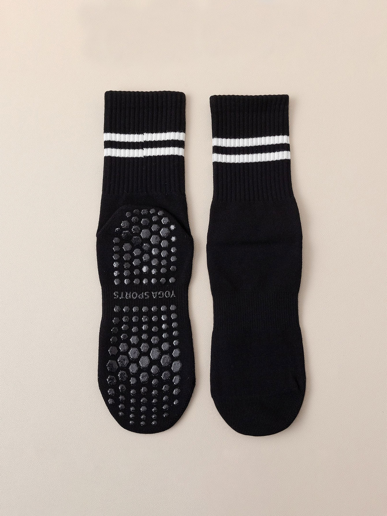 durable Women's Striped Casual Sports Breathable Mid-calf 