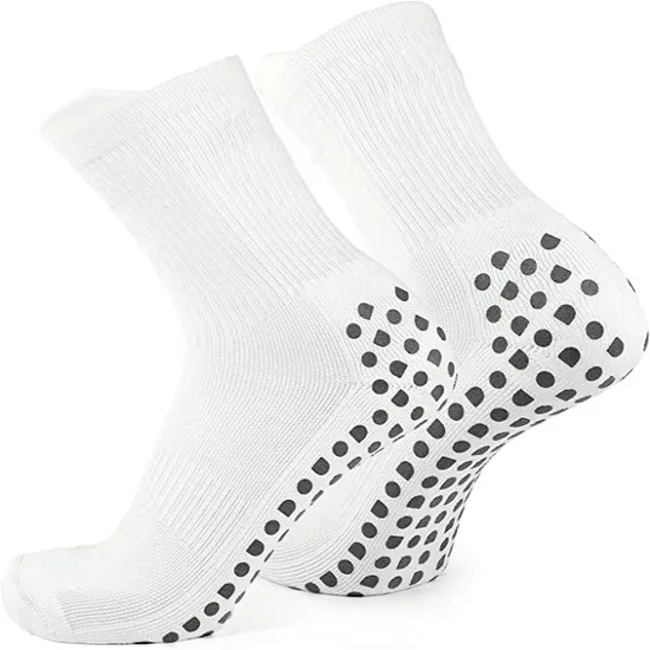AI-MICH Anti Slip Custom Quality Crew Embroidery Print Compression Football Grip Sport Socks
