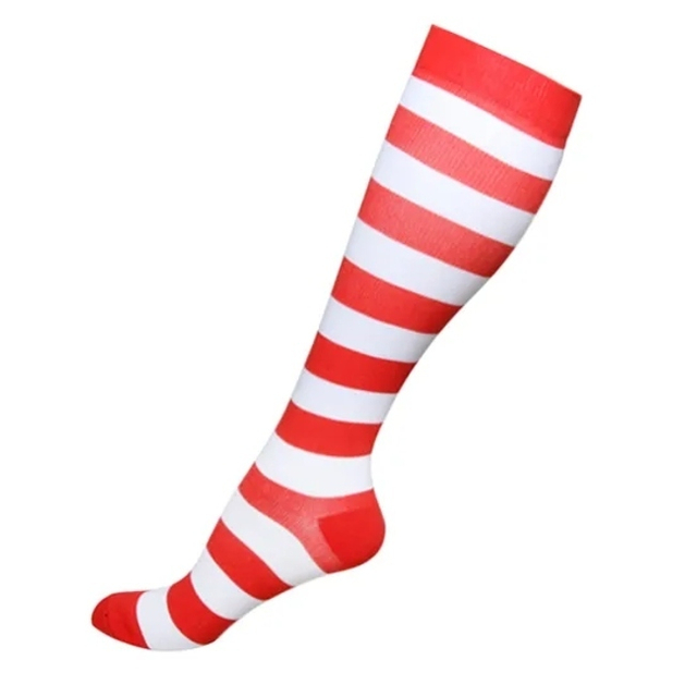 Sports Knee High Compression Socks Men Cycling Fitness Work-out Gym Running Football Soccer Custom Design Socks