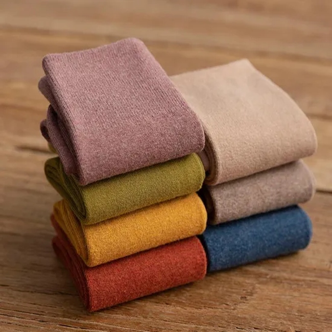 2024 Spring and Summer High Quality Men′s Deodorant Breathable Combed Cotton Colorful Crew Dress Socks Work Socks