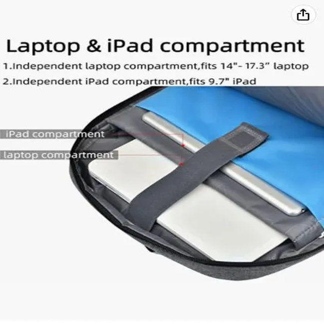 Laptop Backpack College Student Bookbag Business Travel Computer Bag Waterproof