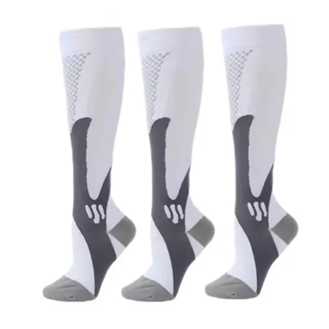 Nylon Compression Sports Stockings Women Exercise Stretch Brace Mens Cycling Pressure Socks