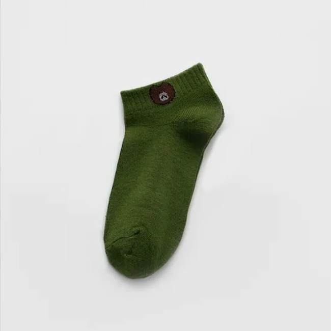 Short Bear Socks - Invisible and Adorable Design