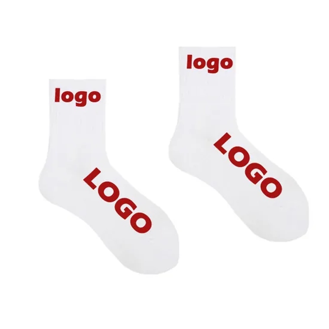 Free Design & Mock up Made Your Own Logo Crew Sock Customise Cotton Socks Custom Design Men Socks