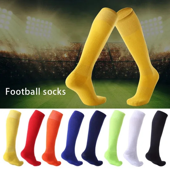 AI-MICH Factory Price Breathable Unisex Knee Custom Logo Sport Soccer Socks