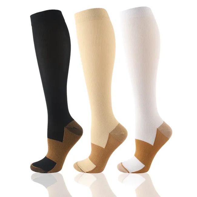 Trendy Compression Knee High Sports Socks for Adults