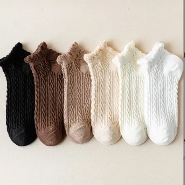 Fashion Plain Summer Ankle Socks