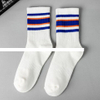Custom brand logo knitting jacquard gym socks cotton crew sports gymnastics socks for gym sports