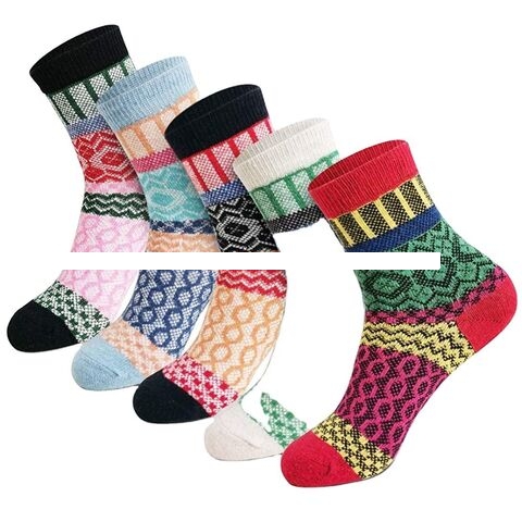 Wholesale Women s Socks Warm Thick Soft Wool Socks Christmas Gift Cozy Crew Socks for Women