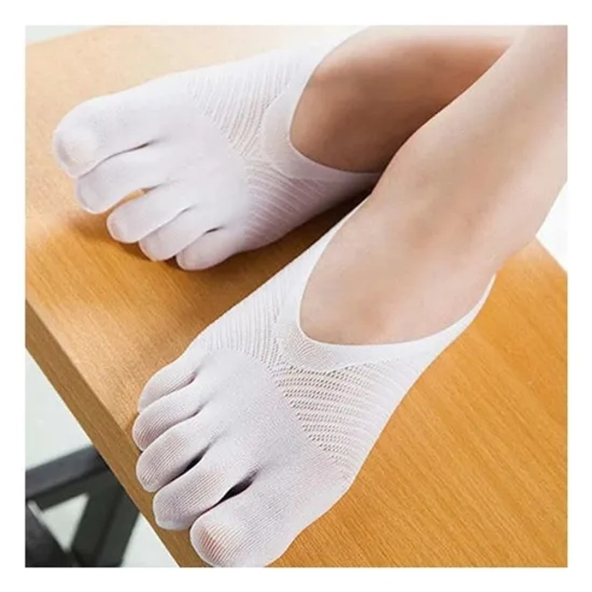 Ultra Low-Cut Liner with Gel Tab Breathable Orthopedic Compression Socks Women′s Toe Socks
