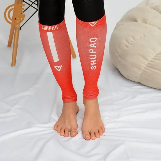 Custom Made Logo Sports Socks Leg Protector Calf Compression Sleeve Youth Men