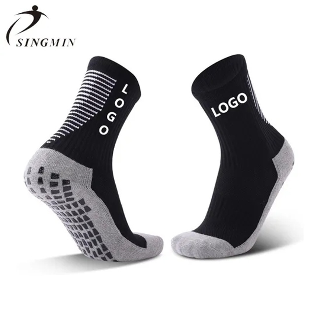 Hot Sale Thick Elite Anti Slip Sports Mens Custom Grip Football Compression Socks