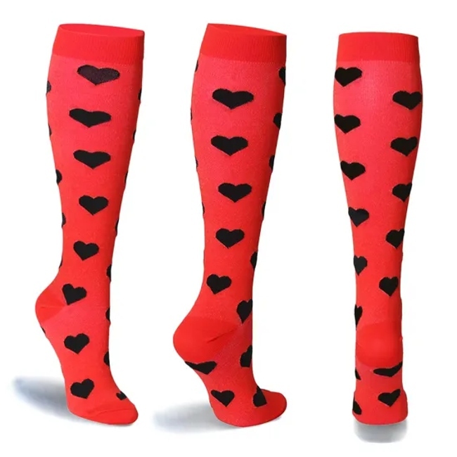 Uron Custom Logo Design Compression Football Socks Anti Slip Soccer Socks Athletic Sport Football Grip Socks