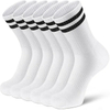 Socks Men White Soccer Socks Knee High Scrunchie Athletic Compression Socks