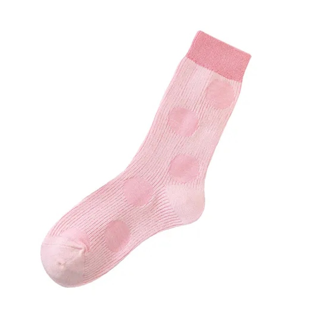 Stylish Compression Cotton Crew Socks for Women - OEM Logo