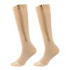 New Style Blue Knee High Socks with Customized Pattern for Lovely Girl and Woman Popular Wholesale Compression Socks