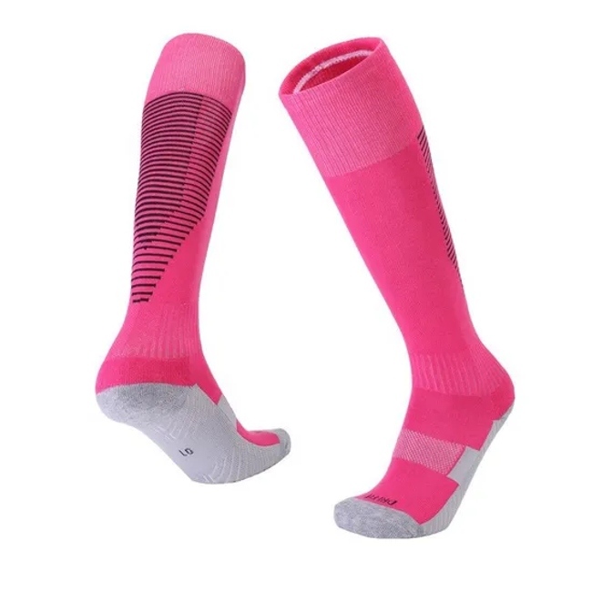 Custom Men′s Soccer Socks Kids Football Compression Sport Socks Thicken Towel Bottom Sports Stockings Knee High