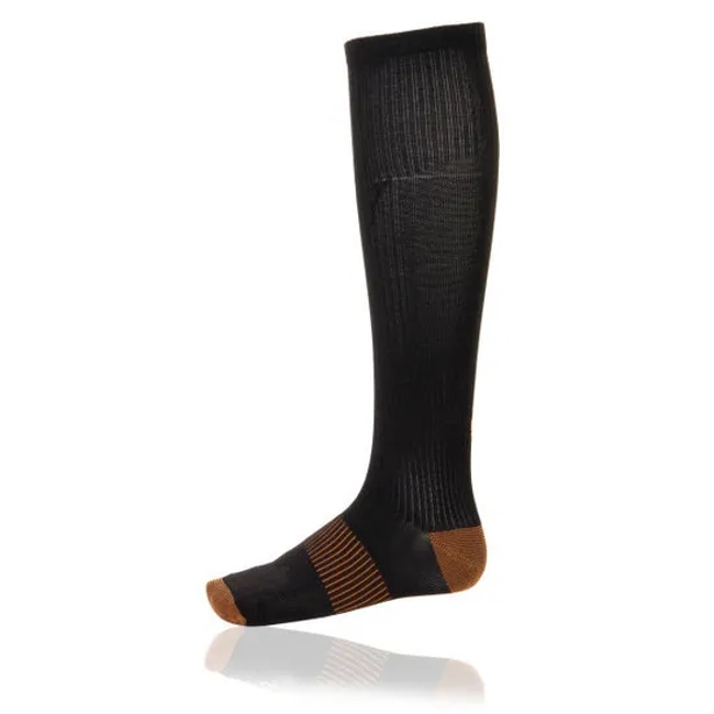 Antibacterial Deodorant Knee Copper Compression Long Socks, Long Copper-Infused Compression Socks for The Male