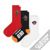 Fashion Simple and Classic Compression Patterned Customized Cotton-Rich Grip Travel Sports Socks Basketball Men Crew Sock