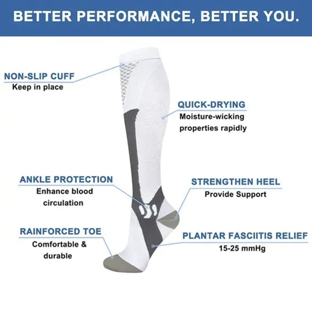 Compression Socks for Women and Men Comfortable Fit