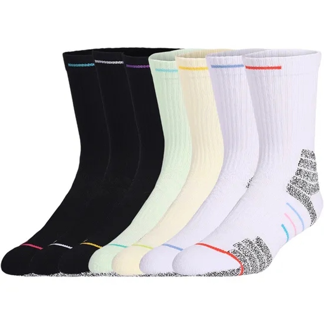 Basketball Socks, Cushioned Sports Crew Socks, Thick Compression Sports Socks, Suitable for Men and Women