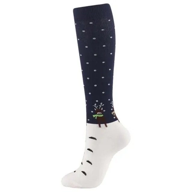Graduated Support Knee-High Compression Christmas Socks for Men&Women