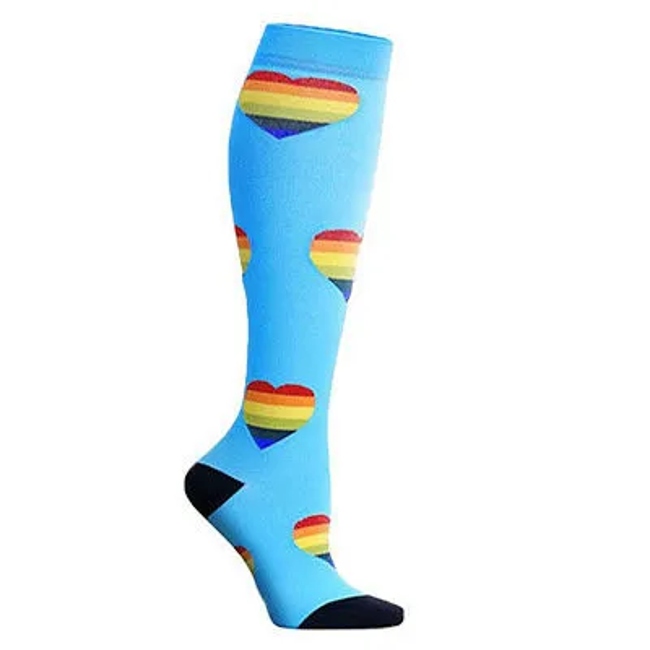 Fashion Custom Multi Color Women Wholesale Cotton Compression Socks
