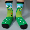 Mens Funny Cotton Crazy Socks Novelty Crew Compression Running Golf Socks