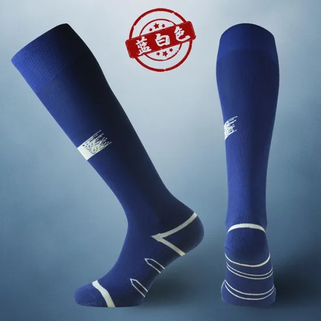 Customized ODM Long Tube Football Socks for Men, Thick Towel Bottom Training Sports Socks