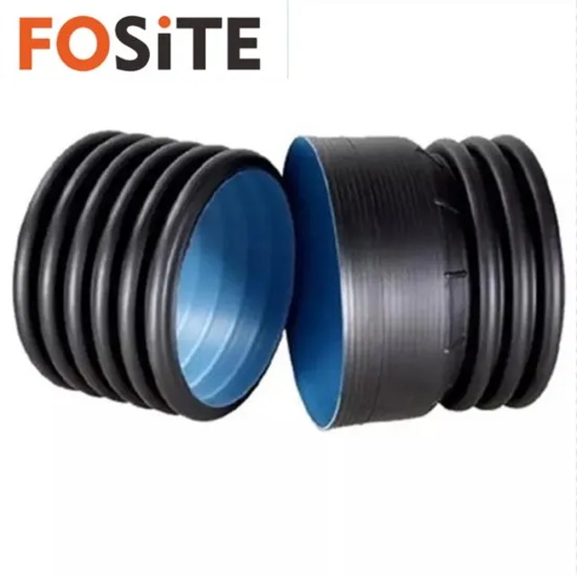 Manufacturer HDPE Corrugated Perforated Drain Pipe with Sock