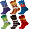 Fashion OEM Logo Seamless 360 Sublimated Photo Custom Socks Print