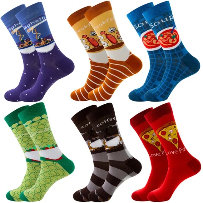 Fashion OEM Logo Seamless 360 Sublimated Photo Custom Socks Print