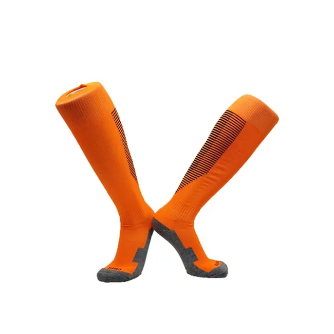 151-012# MID-Tube Towel-Soled Anti-Slip Football Training Socks for Men