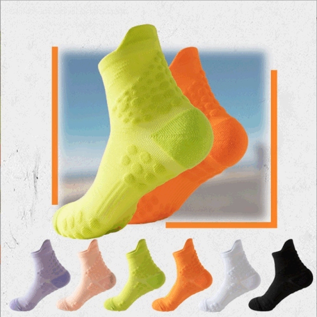 Marathon Long Distance Running Fitness Cycling Quick-Dry Athletic Massage Bottom Running Socks