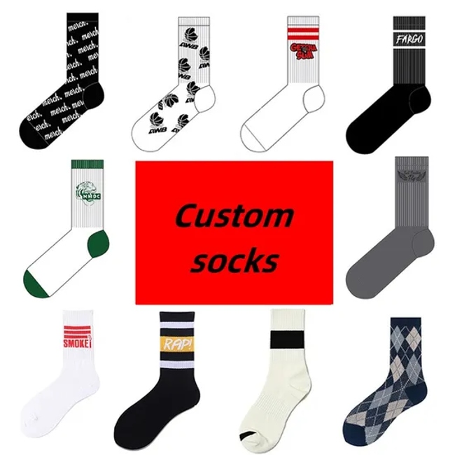 Zhuji Factory Cheapest Mini MOQ Custom Logo Cotton Socks for Man and Women