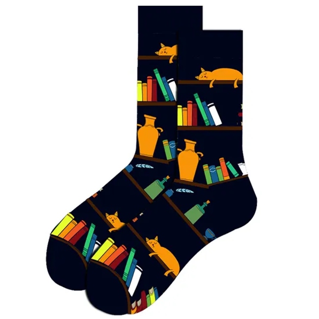 Korean Cartoon Stockings Ins Fashion Socks for Men