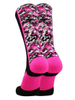 Pink Ribbon Elite Breathable Anti-Slip Basketball Sport Crew Socks