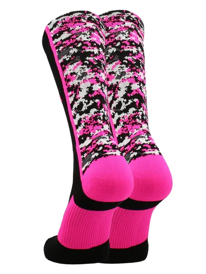 Pink Ribbon Elite Breathable Anti-Slip Basketball Sport Crew Socks