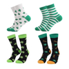 Vance′s Identische Trump Socks Green Clover MID-Calf Large Size Cotton Socks