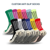 Customize All Sorts of Knee High Cushion Football Sports Sock with Terry and Grip Bottom at Low Price and High Quality