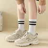 MID-Calf Versatile Striped Sports Socks Men Women Spring Summer Autumn Wholesale