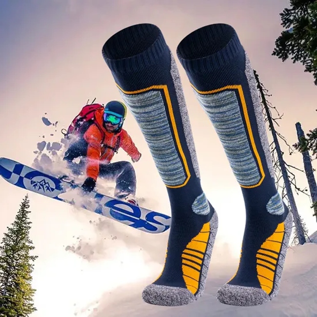 Customized Winter Padded Towel Foot Hiking Socks Adult Single and Double Board Outdoor Ski Socks