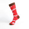 White Black and Orange Spring Fashionable Basketball Golf Sport Socks Men