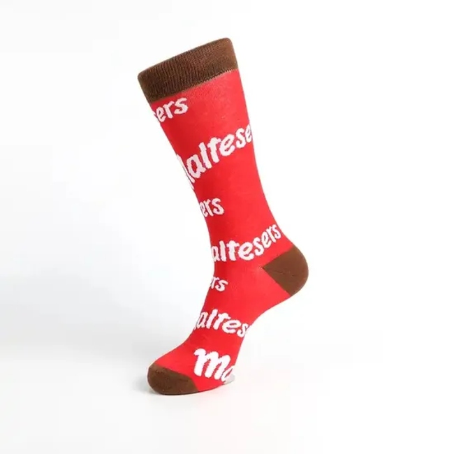White Black and Orange Spring Fashionable Basketball Golf Sport Socks Men