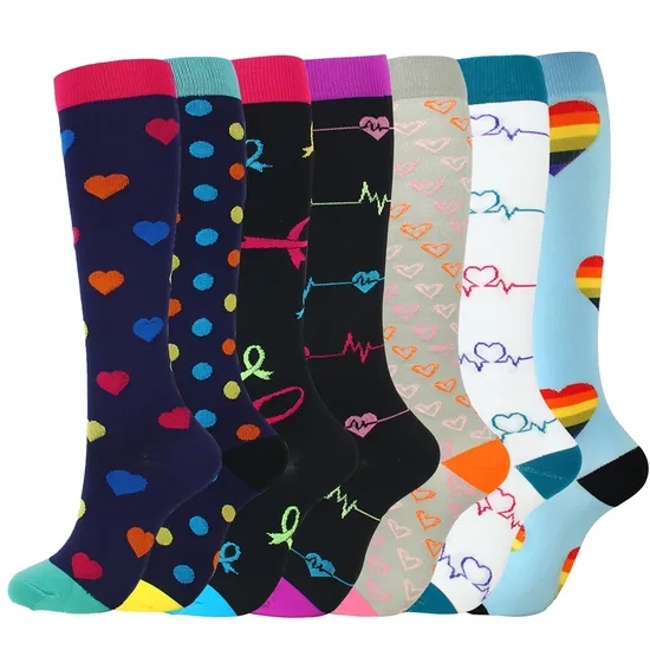 Sport Socks Hot Sale High Elastic Sport Athletic Football Basketball Compression Socks for Men