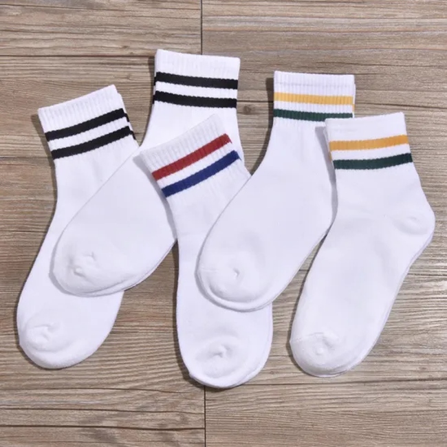 Unisex Custom Children Kids Cotton Wholesale Compression Student School Short Socks
